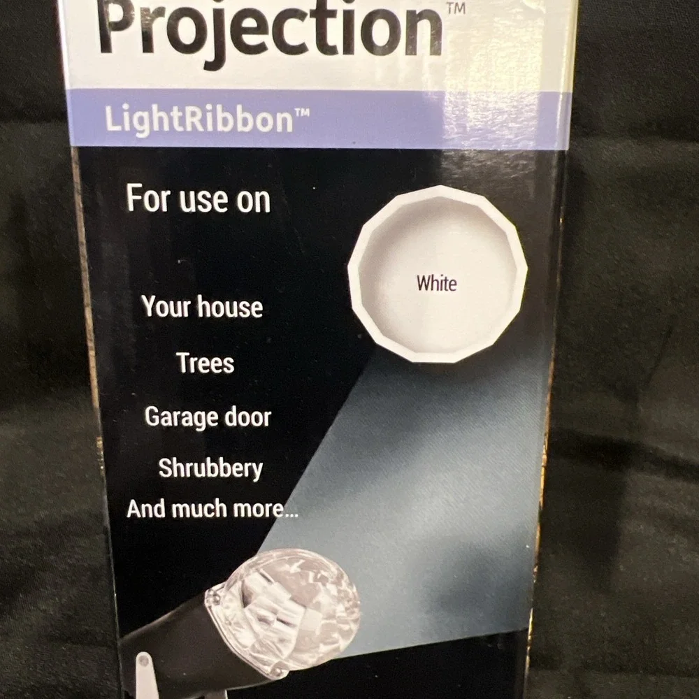 New- GEMMY LED LIGHT SHOW Light‎ Ribbon  SWIRLING MOTION PROJECTS 20 FT